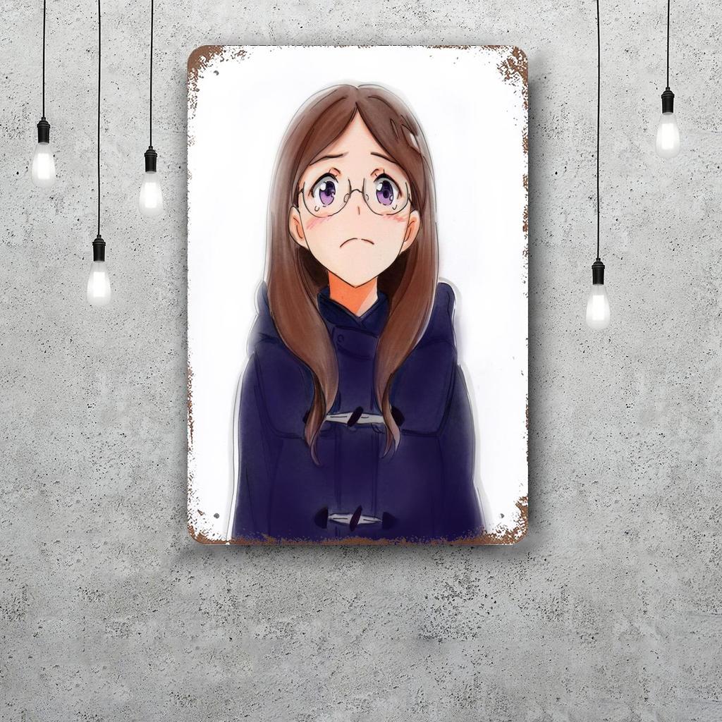 Sora yori mo tooi аниме Металлические Знаки настенный декор Винтажные Жестяные Знаки Капитан Металлический Постер Декор для Бара Паба Клуба Настенное Украшение