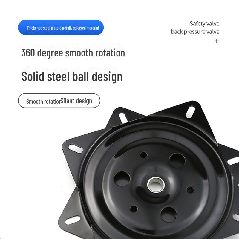 Квадратная черная железная мебельная поворотная база для стульев