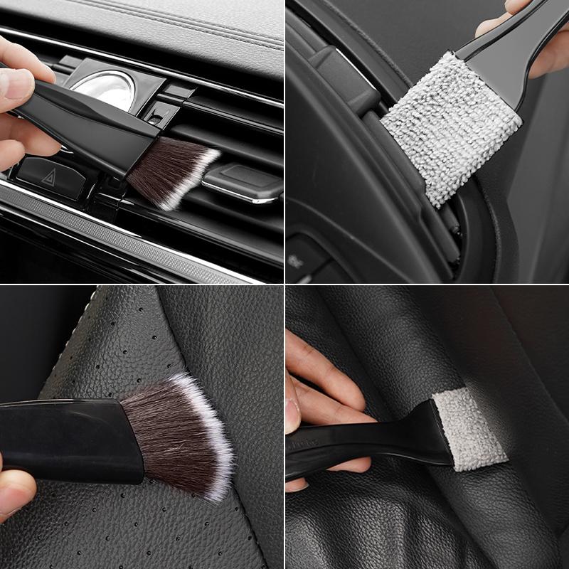 For VW Car Conditioning Air Outlet Cleaning Brush Interior Brush Washer For VW Volkswagen Golf Polo Passat Jetta Interior Mouldings JR2 ES1
