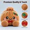 Plush Squishy Dumpling Toy Stuffed Bun Figurine Christmas Ornament Keychain Gift Teens Adults