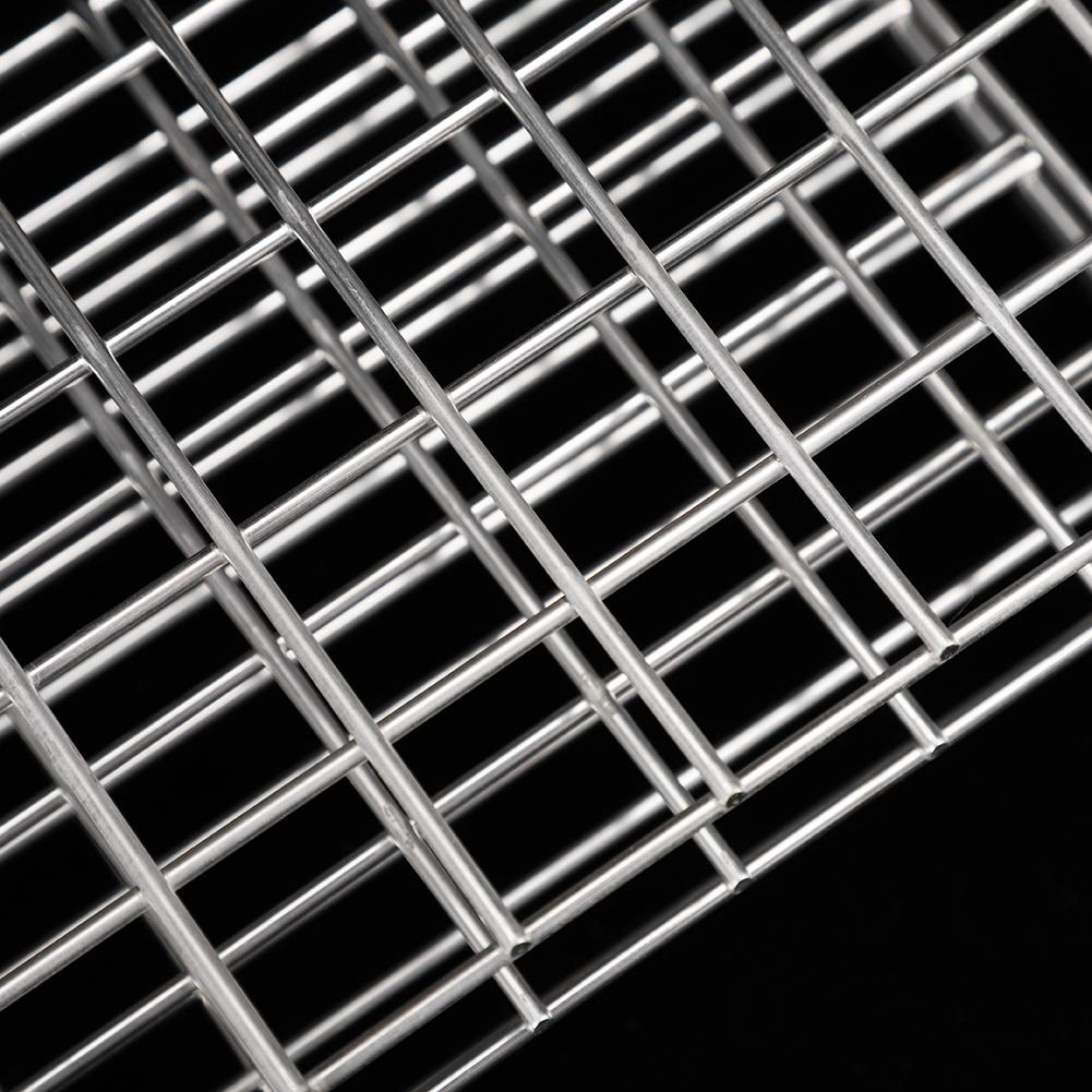 18.5mm 50 Holes Stainless Steel Test Tube Rack Square Hole Medical Test Tube Holder