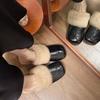 Fur Mules Shoes Women Slippers Warm Home Flats Cotton Shoes Winter 2024 Trend Fashion Flip Flops Brand Casual Plush Zapatos Lady