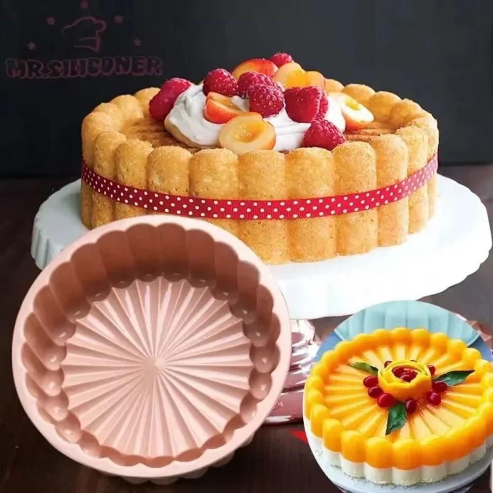 Creative Round Cake Mold Non-Stick Cake Baking Mold Multi-Purpose Silicone Cake Mold Baking Tool
