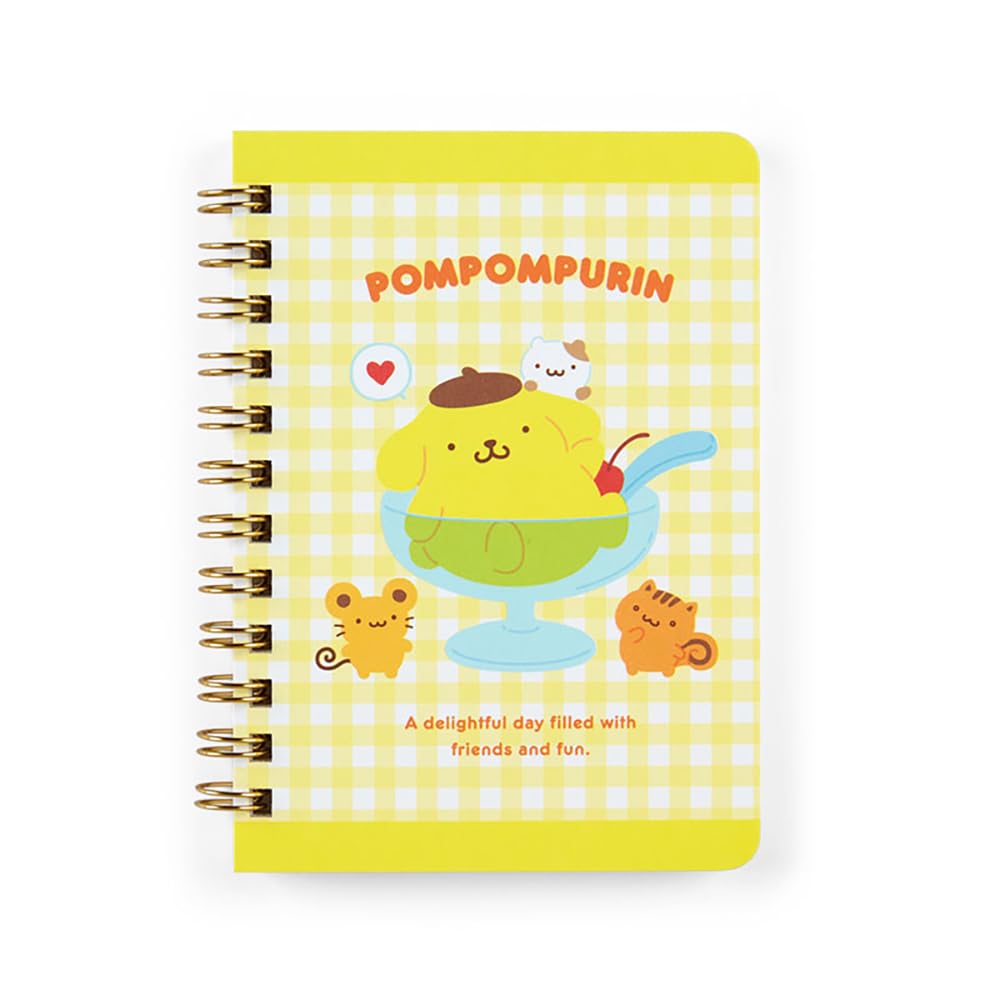 Sanrio Кольцевой блокнот Pompompurin B7, 12,8x10 см