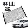 Trunk Mesh Cargo Net, Pickup with Hooks Elastic Cargo Net for Truck Bed -