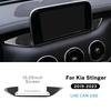 for Kia Stinger      LHD RHD Real Soft Carbon Fiber Car Central Navigation Screen Sticker Trim Accessories