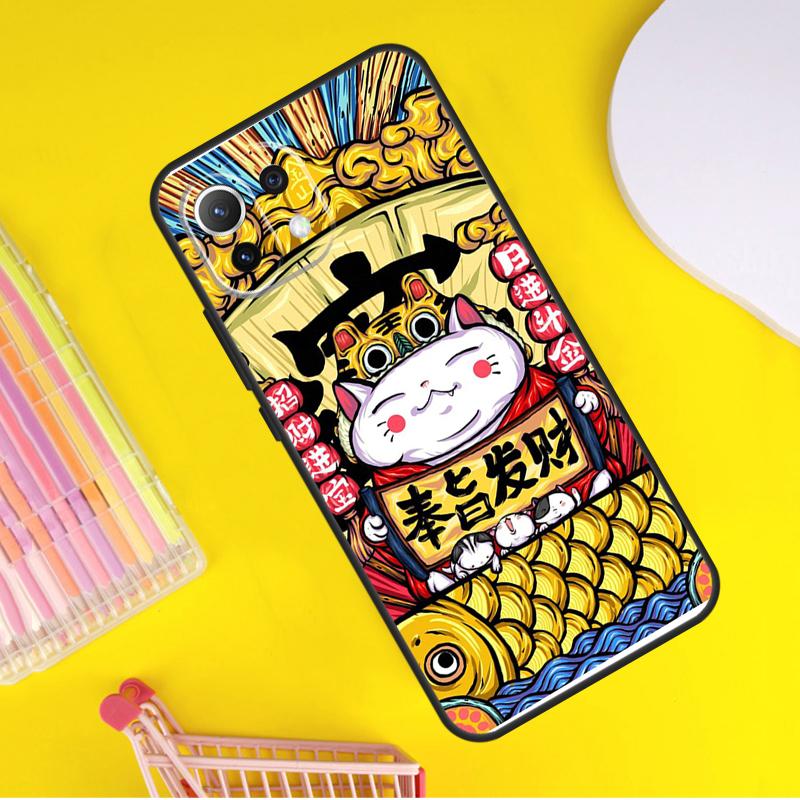 Чехол в китайском стиле 'Кот Дракон Кролик' для Xiaomi 14 Ultra 13 11T 12T 13T 14T Pro POCO X7 X6 Pro X3 X5 F3 F5 M6 F6 Pro