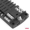Fuse box with negative rail, screw connectors, 12 sockets AMIO-03834