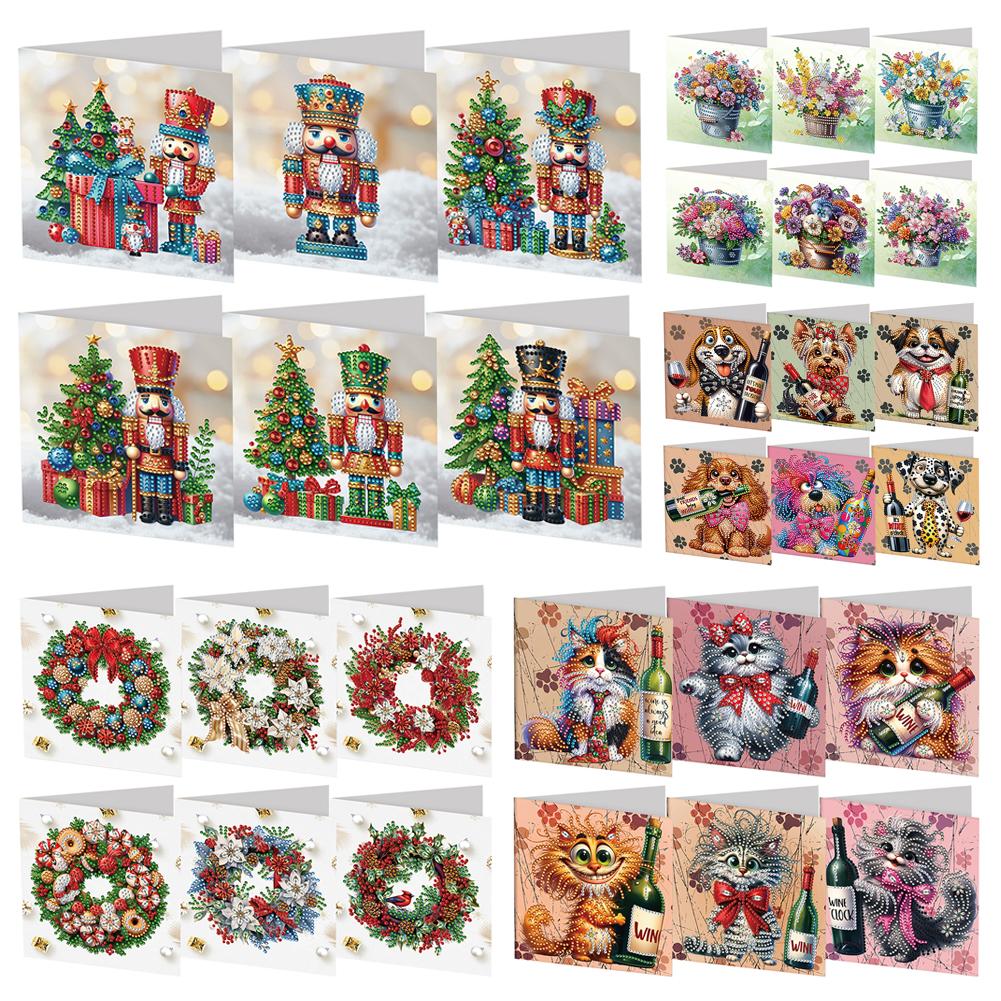 Diamond Painting Christmas Cards Diamond Painting Greeting Cards DIY Diamond Art Cards Arts Crafts for Birthday Thanksgiving Day
