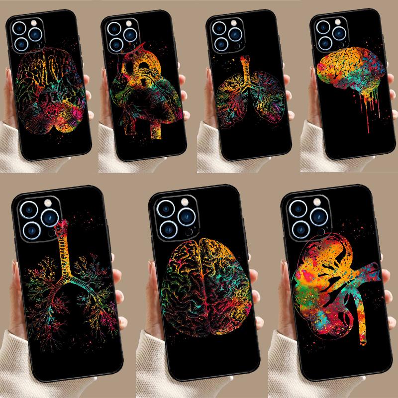 Человеческое Сердце Мозг Легкие Чехол Для Samsung Galaxy M52 M32 M12 M21 M15 M55 M56 M36 M16 M06 M13 M33 M53 M14 M34 M54 M31