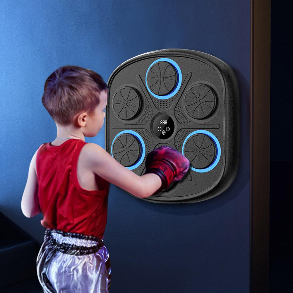 New Music Boxing Machine Boxing Training Punching Equipment BT Link Wall Mounted Boxing Wall Target for Kids Adults Exercise