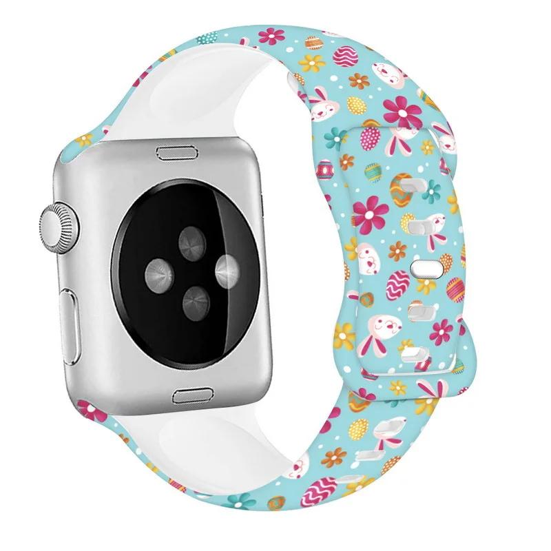 Силиконовый ремешок ко Дню святого Валентина для Apple Watch Band 49мм 45мм 44мм 42мм 46мм 41мм 40мм Подарочный браслет iWatch Ultra 10 9 8 7 6 5 SE