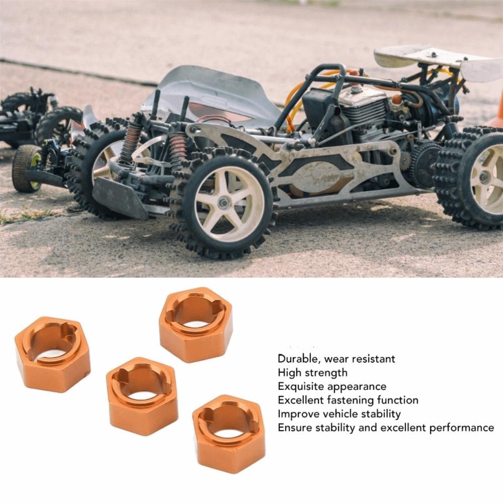 4Pcs Aluminum RC Wheel Hex Drive Adapter for FMS FCX24 1/24 RC Car RC Car Upgrades