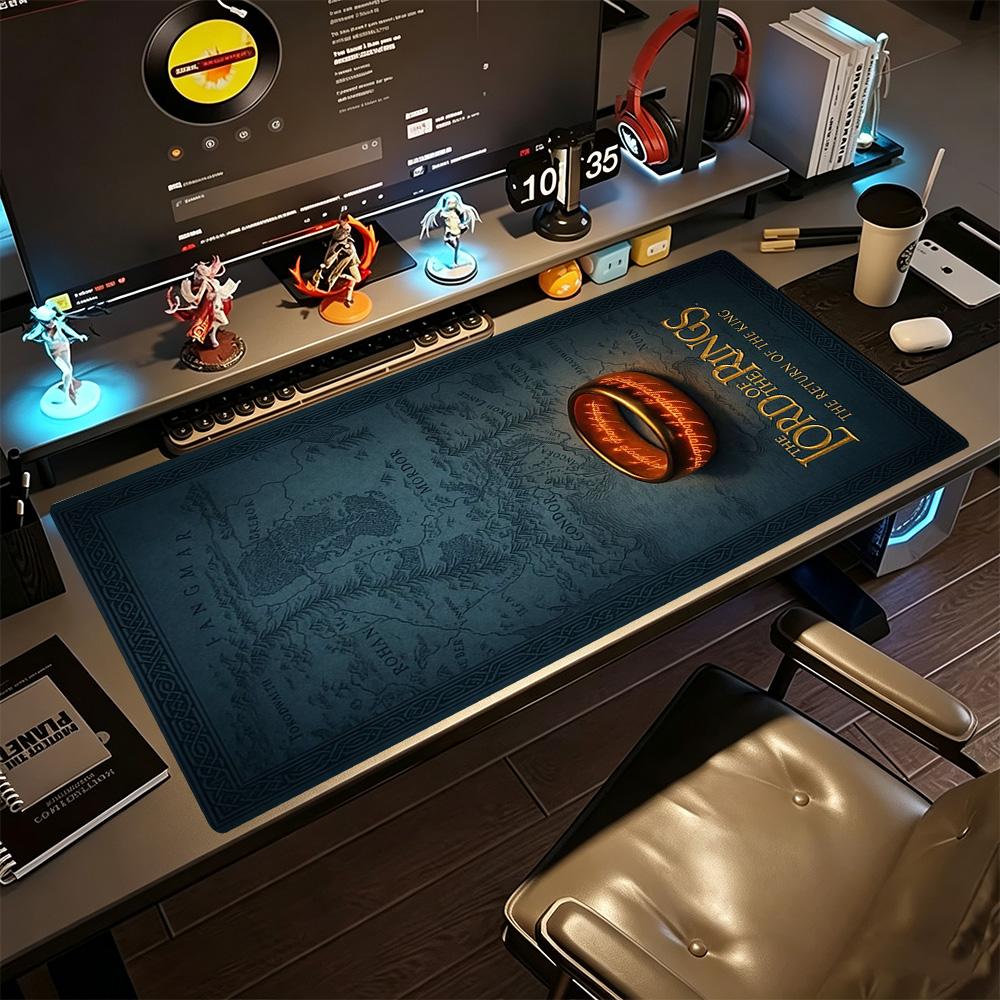 Lord Rings Large Mouse Pad Gaming Laptop Mouse Pad HD Print Desk Pad Non-Slip Rubber Bottom Suitable for Office Gaming PC Laptop