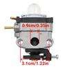 753-05908 Комплекты карбюратора для Ryobi RY251PH RY252CS RY253SS RY254BC HB425 BV428 Troy-Bilt TB4SC 4-тактный 25 куб.см воздуходув карбюратор