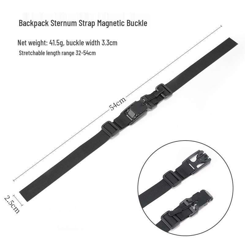 Outdoor Magnetic Nylon Anti-slip Backpack & School Bag Chest Strap Buckle