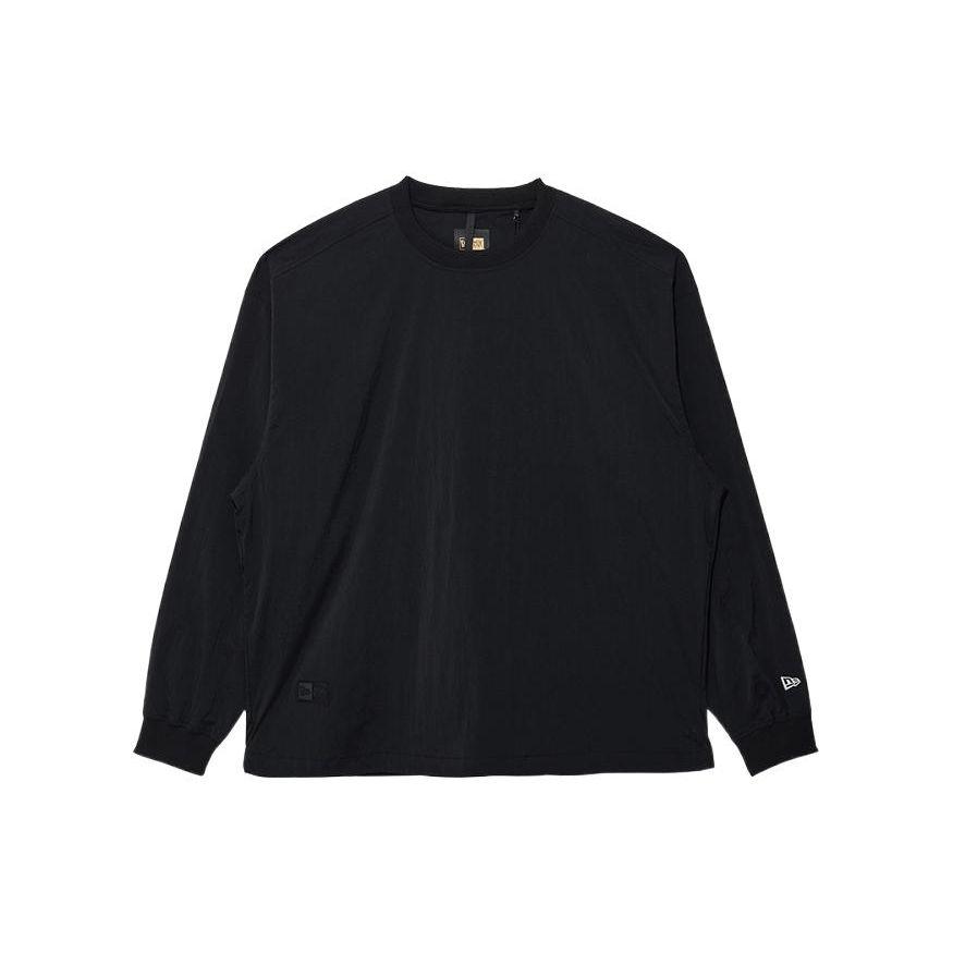 New Era Однотонная свободная повседневная футболка-пуловер Унисекс топы Черный 13086635