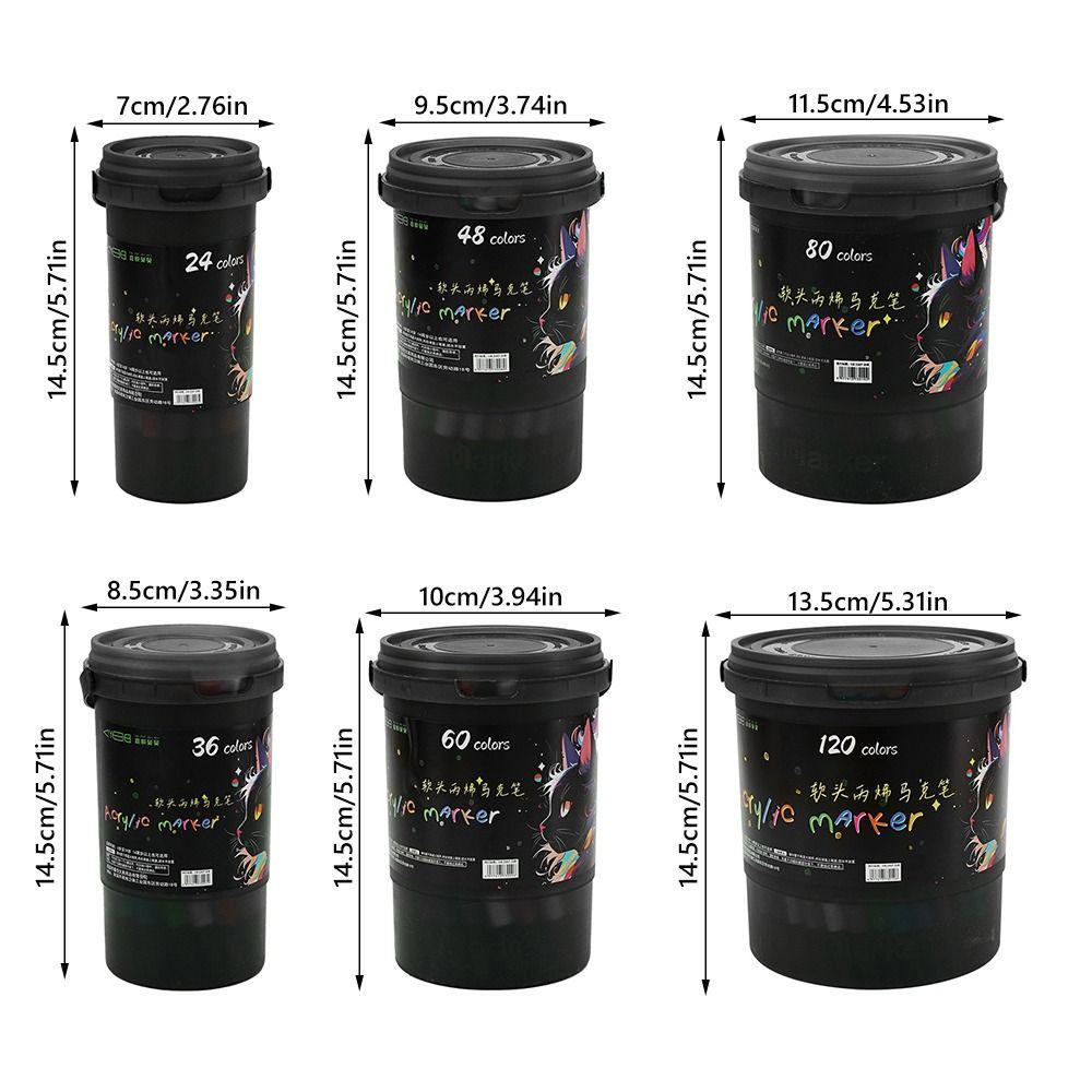 Нетоксичный акриловый маркер Мягкий наконечник Мягкий наконечник Маркер Простой акварельный маркер Студенческое искусство