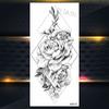 Purple Rose Jewelry Water Transfer Tattoo Stickers Women Body Chest Art Temporary Tattoo Girl Waist Bracelet Flash Tatoos Flower