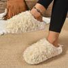 Women Slippers Autumn Winter Fur Plus Size Luxury Furry Faux Fur Slippers Woman Plush Warm Home Cotton Shoes Indoor Slides Women