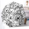 1pc Puppies Dogs Automatic Open/close Umbrella, 8-Rib sturdy structure, Auto Folding/Opening, Portable Travel Umbrella for Women,183