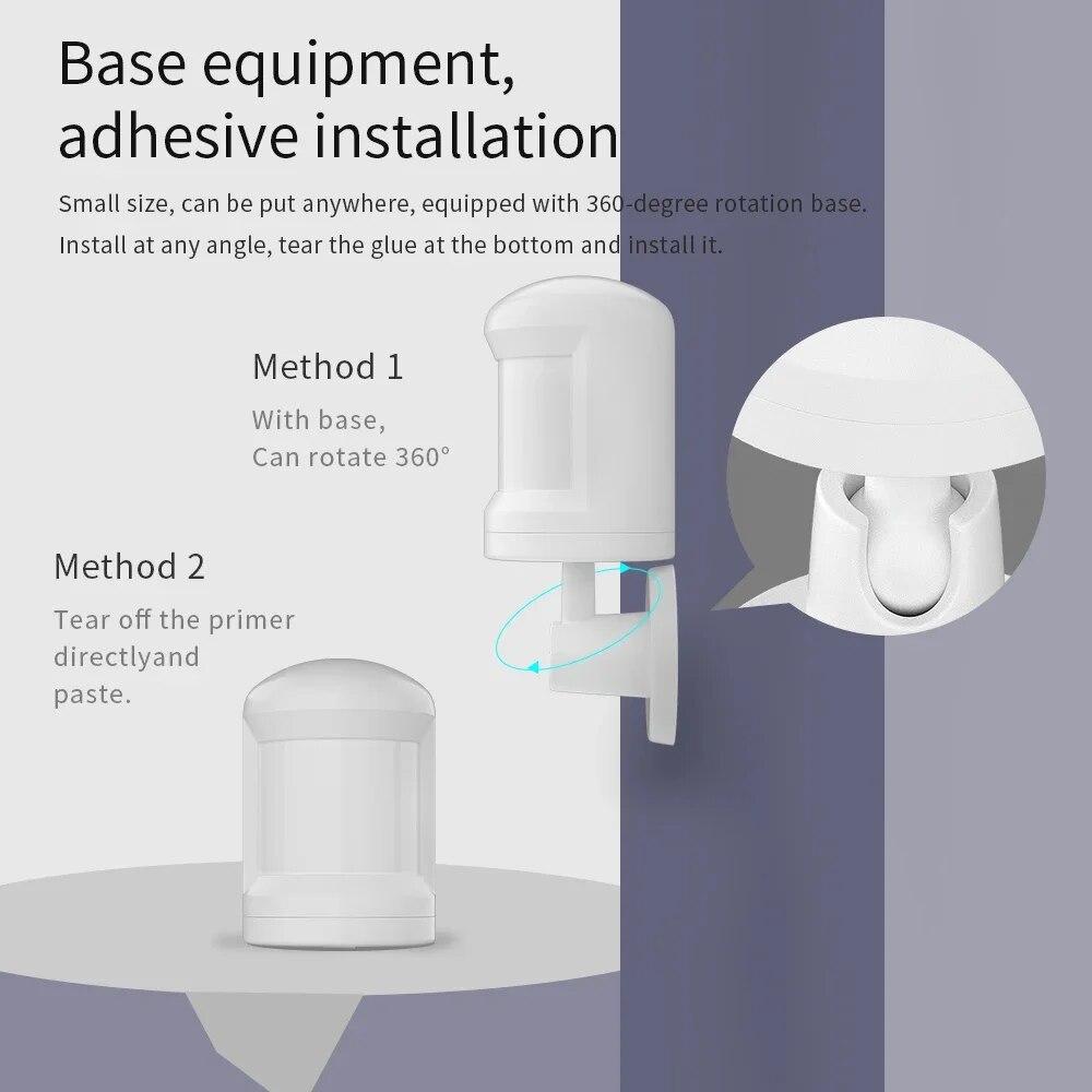 Tuya Smart ZigBee 3.0 PIR-датчик инфракрасного излучения Беспроводной выключатель освещения PIR-датчик движения человеческого тела Alexa Google Voice