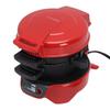Breakfast Sandwich Maker with Egg Cooker Ring Customize Ingredients for English Muffins Croissants Mini Waffles Red US