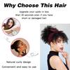 LISI HAIR 2 шт. синтетические короткие заколки с вьющимися челками и свободные короткие волнистые вьющиеся завязки конский хвост для женщин на каждый день