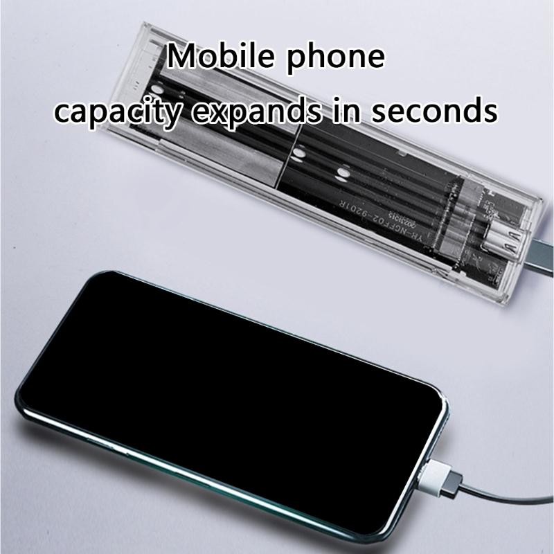 USB3.0 M.2 NVME / Опциональный корпус для жесткого диска Прозрачный корпус из ПК Малый размер для легкого осмотра оборудования и эффективного охлаждения