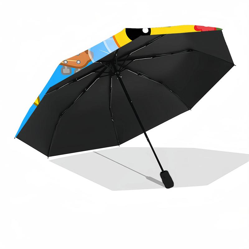 1pc F-FlimFlim Umbrella, Sun Protection, And UV Shielding. It Has Eight Sturdy Ribs for Outdoor Use And Perfect As a Holiday Gift