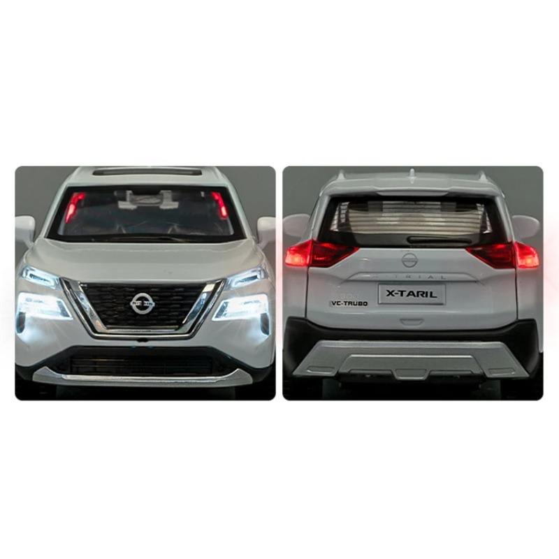 1/32 Nissan X-TRAIL SUV Модель автомобиля из литого металла Внедорожники Модель автомобиля Звук и свет Моделирование Детские игрушки Подарки