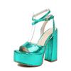 Women High Heeled Sandals Platforms Chunky Heels Ladies Sandals Summer Party Shoes