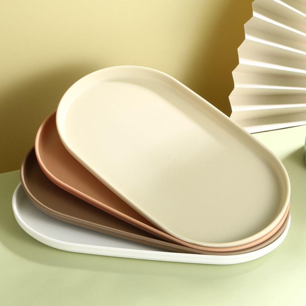 Пластиковый поднос для сервировки, овальное блюдо, кухонный органайзер, поднос для десертов, свадебная вечеринка