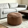 Unstuffed Bean Bag Cover Large Capacity Pouf Cover Non-Slip Round Lazy Sofa Covers  Home Use