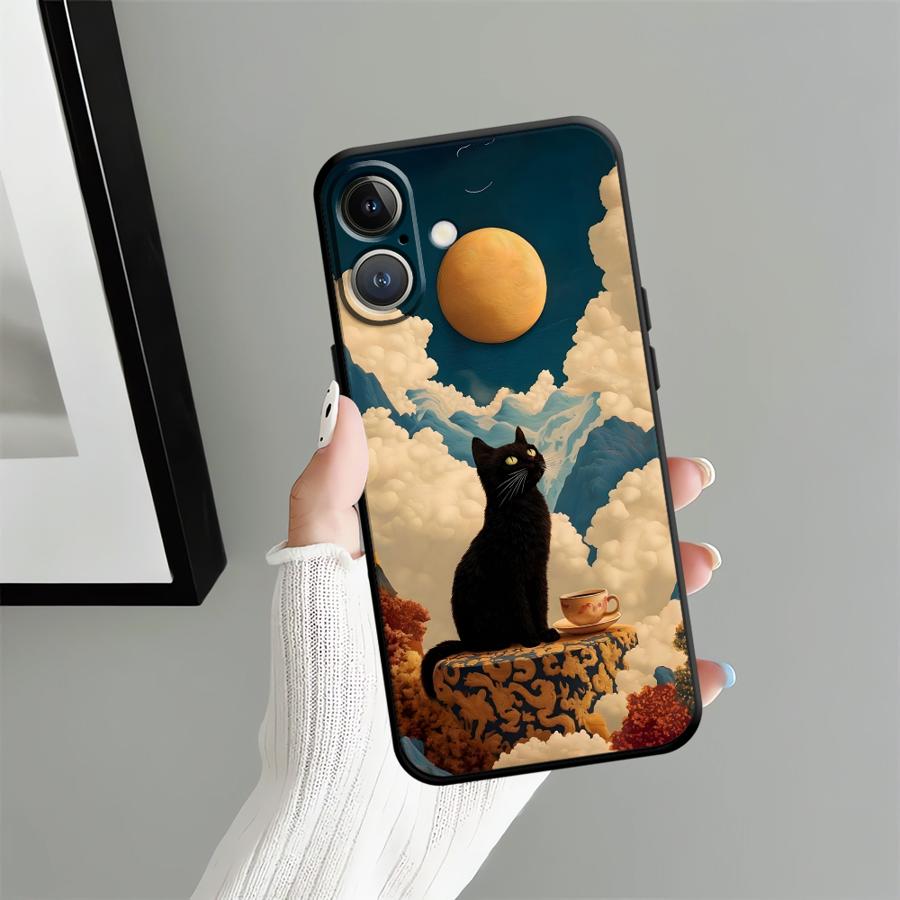 Мультяшный чехол Утка Кошка для Apple iPhone 17 Pro Max 15 Pro 7 8 XR XS MAX 14 11 16 13 12 Air Funda Чехол для телефона