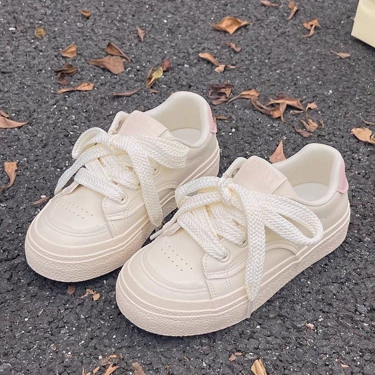 Little White Shoes Women's Autumn Breathable Shallow Mouth Non-slip Versatile 2025 New Trendy Shoes Board Shoes Student White Shoes Single Shoes Women
