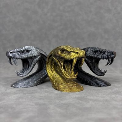 Забавные украшения-голова змеи, креативные 3D-печатные украшения, Хэллоуин, многофункциональный настольный аксессуар, офис
