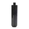 Billiard Pool Cue Extender 4 Inch Carbon Fiber Pool Cue Extension Stick with Rubber Rear Plug for Billiard Accessories