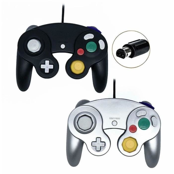 Silver 1PCS - Wired Gamepad for NGC GC, Gamecube Controller for Wii and Wiiu Gamecube for Joystick