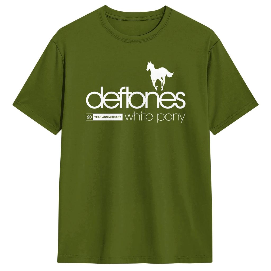 Deftones White Pony Футболка Пляжная Хлопковые Футболки Для Мужчин Хиппи Повседневная Футболка С Коротким Рукавом Y2K Базовые Топы