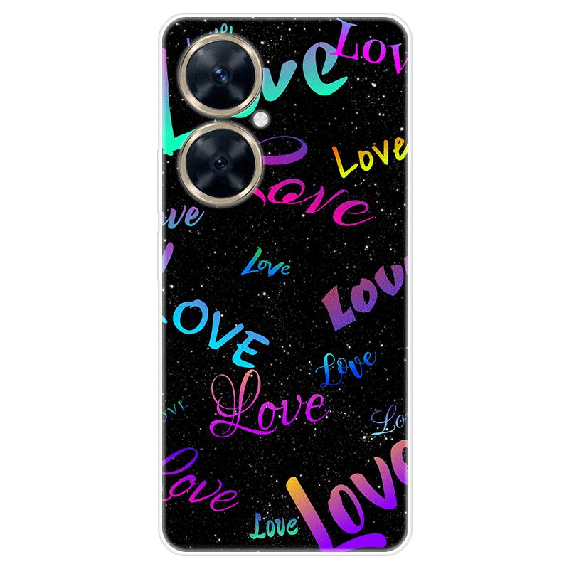 Для Huawei nova 11i nova11i чехол Мягкая силиконовая задняя крышка Чехол для телефона с рисунком из мультфильма Разнообразие