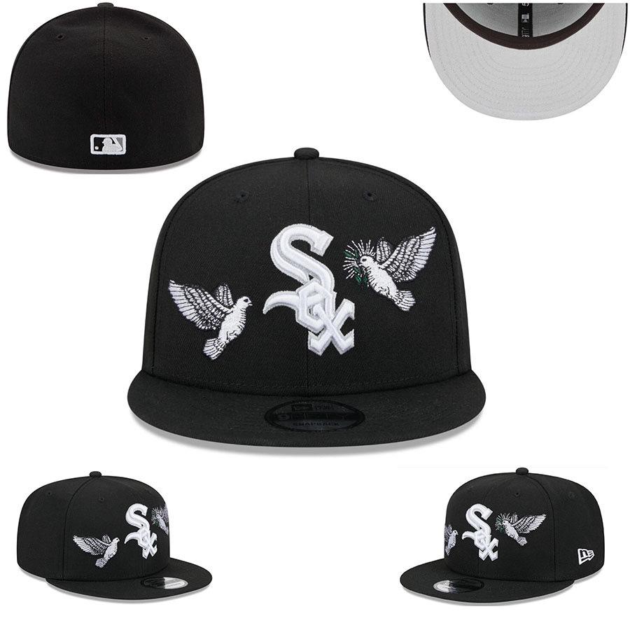 Бейсболка с вышивкой Chicago White Sox MLB с плоским козырьком