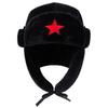 Five Pointed Star Embroidered Lei Feng Hat Autumn and Winter Warm and Windproof Pilot Hats Fashionable Bomber Cap Men Caps