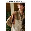 UR Men's 2025 Fall Retro Color Block V-Neck Knit Cardigan