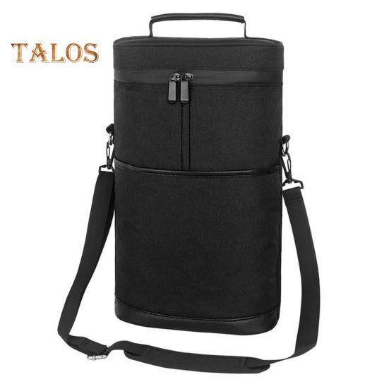 Сумка-тоут для вина на 2 бутылки, герметичная, изолированная, сумка-холодильник для вина, портативная дорожная сумка для вина с ручкой и плечевым ремнем для путешествий, пикника, пляжа