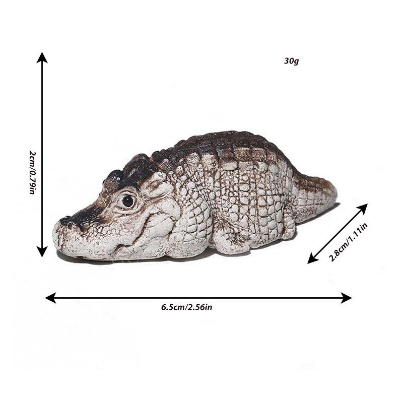 Маленький пухлый крокодил, садовые украшения, украшения для домашнего стола, поделки из смолы, подарки