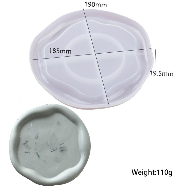 DIY Irregular Storage Tray Silicone Mould DIY Cushion Plate Gypsum Resin Mold Jewelry Storage Box Drip Mold Home Decoration Rrt