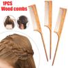 Quality Hair Care Tool Styling Tool Hairdressing Comb Rat Tail Brush Wood Comb Pointed Tail Comb
