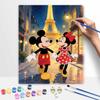 Disney Раскраска по номерам Микки и Минни в Париже Набор для рисования Домашний декор Подарок