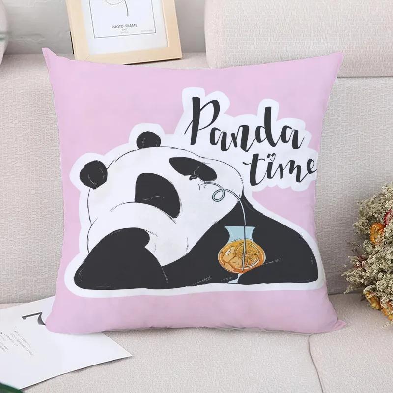Милая панда Декоративная наволочка для гостиной, офиса, дома, наволочка для автомобиля, украшения